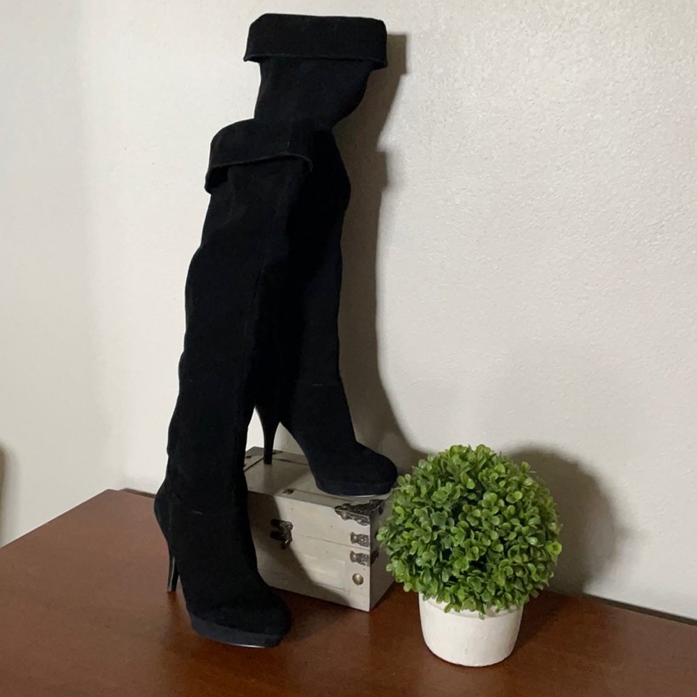 Nine West Black Heeled Boots